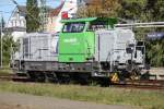 650 114-8 stand am Mittag des 27.09.2015 wieder friedlich im Rostocker Hbf rum.