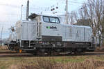 Vossloh 650 153-6 am 06.01.2018 in Hamburg - Hohe Schaar.