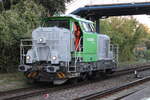 Am Abend des 21.09.2022 rangierte die Neue Leihlok(650 081-9) in Rostock-Bramow.