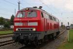 218 397-8 musst am 26.08.2011 zum abschleppen anrcken und hat dann 101 027-9+IC2287 Stalsund-Hamburg von Rostock Hbf bis Bad Kleinen ziehen Grund war eine Oberleitungsstrung.