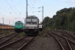 RBH 185 612-9 und PCT 185 690-5 und PCT ER 20-005 Zusammen Abgestellt in Hamburg Harburg am 21.09.2011