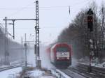 EVB 420 11 wirbelt den Schnee ordentlich auf! Tostedt den 03.04.2012