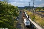 223 143-9 SG - LHG Service Gesellschaft mbH kam mit einem Holzzug durch Wahrburg(Stendal) aus Richtung Wolfsburg gefahren und fuhr zum Stendaler Gbf.