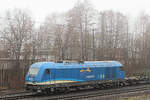 evb 223 033-2 auf den Weg in den Hamburger Hafen. Tostedt, 10.02.2024.