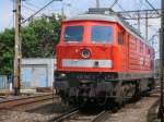 232 502 wartete am 14.Mai 2011 an der Osteinfahrt von Szczecin Glowny.