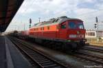 232 665-0 mit einem gemischtem Gterzug in Cottbus.