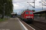 232 571-0 DB Schenker Rail Deutschland AG kam als Lz durch den Brandenburger Hbf gefahren und fuhr weiter nach Brandenburg Altstadt, um dort einen Gterzug zu holen.