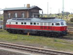 Die EWR 232 045 bei der Pause,am 22.September 2018,in Angermünde.