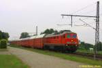 233 040 mit XP 48923 am 13.07.2015 Neukloster (Kreis Stade) Richtung Maschen