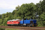 Nachschuss auf 234 242-6 und ESG 8 (Schwaben Sprinter). Tostedt - Dreihausen, 01.08.2020