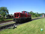 251 901 hatte ihren Zug,von Lauterbach Mole,am 27.Mai 2026,nach Putbus gebracht.