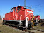 362 940,bei schnsten Frhlingswetter,auf dem Freistnden,am 24.Februar 2019,im Bw Rostock Seehafen.