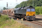 MRCE 561-5 (HHPI) mit einen langen / schweren Schotterzug am 10.07.2016 in Tostedt.