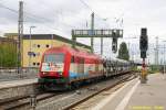 EVB 420 11 mit BLG Logistics Autotransportzug am 20.06.2015 in Bremen Hbf