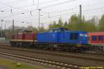 MTEG 202 703 + PRESS 204 011 in Stade am rangieren am 25.04.2015