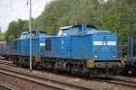 204 011-5+204 016-0 kamen am 20.06.2015 von Stendal-Niedergrne nach Rostock-Bramow und hatte dann erstmal Pause.