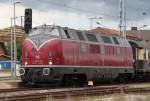 V 200 116 im Bahnhof Wismar.(25.06.2011)