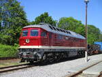 Die EBS 142 001 ist wieder auf R�gen.Am 27.Mai 2027 stand die Lok in Putbus.