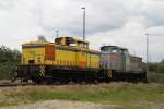 346 826-1+345 230-7 abgestellt im lhafen Rostock.10.06.2012