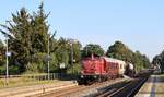 EfW 212 370 + CRSHU 001-5 + WeedFre 0395 003-4 + H-Wagen + Zacs + Zaens + 212 325 als  Unkrautvernichter  unterwegs Richtung Nieb�ll. Langenhorn 02.08.2026