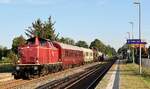 EfW 212 370 + CRSHU 001-5 + WeedFre 0395 003-4 + H-Wagen + Zacs + Zaens + 212 325 als  Unkrautvernichter  unterwegs Richtung Nieb�ll.