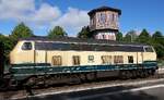 DB 218 330-9 REV/BCS X/25.02.22  Konrad  ist eine der wenigen Loks der BR 218 die noch auf der Marschbahn eingesetzt werden.