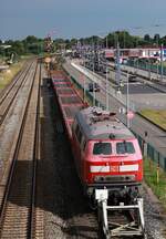 Von der Br�cke in Nieb�ll nochmal aufgenommen die 218 835 mit der DD991 Wageneinheit. Nieb�ll 28.06.2026