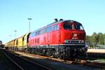 NeSA 218 155 bespannt einen SPENO Schleifzug, abgestellt in Niebll Gbf 06.09.2025