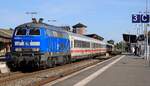 PRESS 218 058/ 218 412 mit dem IC 2313 Einfahrt Niebüll Bhf. 07.09.2025