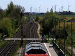 Ausfahrt f�r 245 025 mit ordentlichem Flimmern gehts Richtung  Nieb�ll.