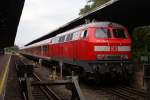 218 474-5 mit einem RE in Bad Harzburg am 08.08.2010