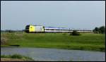 ER 20-010 als NOB nach Westerland Sylt am 01.08.13 zwischen Bargum und Stedesand