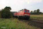 232 686-6 mit Containerzug bei Oberteich.