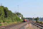 232 384-0 mit dem umgeleiteten 51683 Zwickau - Nrnberg bei der durchfahrt in Wiesau.