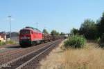 232 569-4 mit der sonntagsbergabe 56743 NNrnberg - Marktredwitz in Wiesau/Oberpfalz.