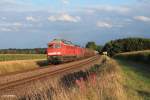 232 669-2 mit 189 019 und 51750 Nürnberg - Leipzig Engelsdorf bei Oberteich.