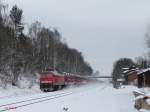 232 252-7 mit dem 47380 Autologistika DB Schenker bei der durchfahrt in Waldershof.