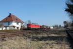 232 569-4 mit einem nur 3 Wagen 45365 Nrnberg - Cheb in Pechbrunn.