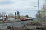 232 201-4 durchfährt Wiesau/Oberpfalz mit dem GC 47384 Cheb - Münchsmünster .08.04.16