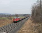 233 219 zieht bei Waldershof den 45392 Wagen Leerwagen Überführung von Cheb nach Nürnberg.