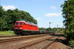 Am 16.06.10 konnte 233 112-2 mit einem Stahlbrammenzug in Uhyst/Spree gesichtet werden.