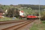 233 478-7 mit einem Kesselzug in Heimboldshausen am 21.04.11.