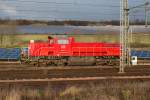 265 001-8 ist über den Weihnachtsfeiertagen 2014 und am darauffolgenden Wochenende etwas ungünstig  geparkt  im Bahnhof von Gerstungen abgestellt und wartet auf neue Aufgaben bei der