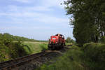 265 012-5 war als Lz von Gerstungen nach Heringen (Werra) am Nachmittag des 30.08.17 zwischen Berka (Werra) und Dankmarshausen unterwegs.