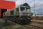 Am Tag der Schienen 21 September 2025 könnte Mann bei Rheincargo in Neuss am Kaiser eine netter Ausstellung von altere und ganz neue Loks der RhC beobachten. Auch DE 670 war dabei und lasst sich gerne fotografieren.