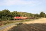 294 747-1 mit der Holzbergabe aus Wiesau nach Marktredwitz bei Lengenfeld.