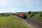 294 599-3 zieht bei Lengenfeld ein Schrottzug nach Marktredwitz.