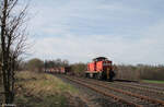 294 750-5 mit der Weidener Übergabe bei Schönfeld in Richtung Marktredwitz. 26.03.24