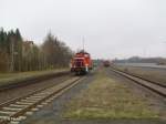 362 849-2 beim Umsetzten in Wiesau/Oberpfalz.