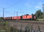 363 678-4 erreicht Regensburg Ost mit ein paar Gterwagen.